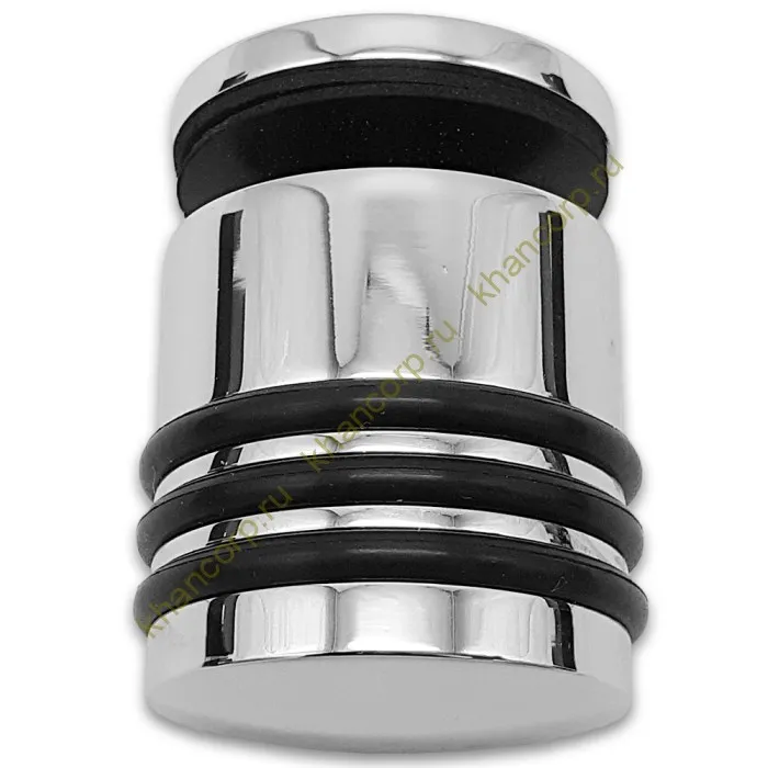 Ручка кноб Йота FDR-144 без резиновых торцов (односторонняя), латунь/хром