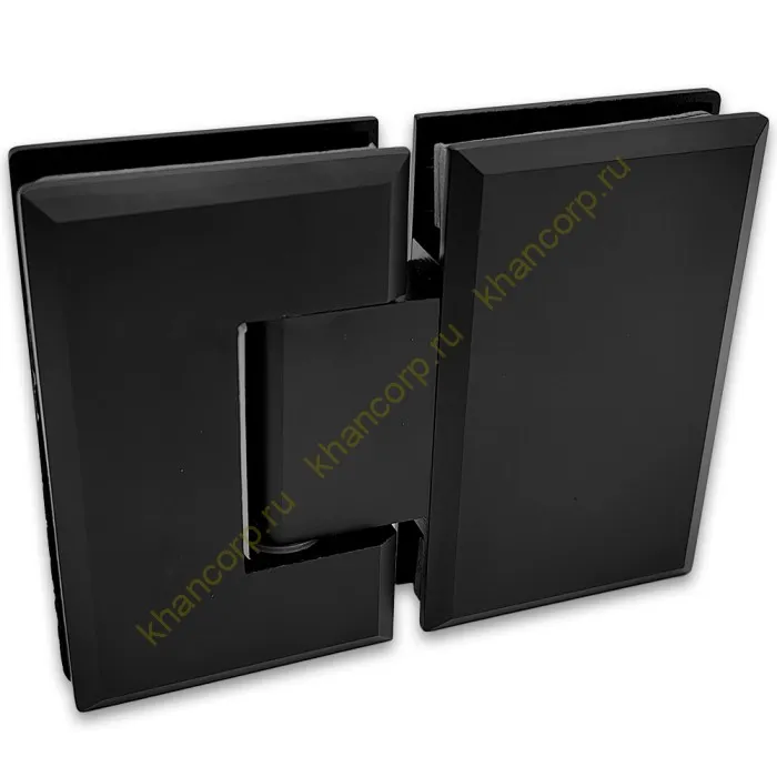 Петля Бета β FDP-22 стекло-стекло 180˚, латунь/черный