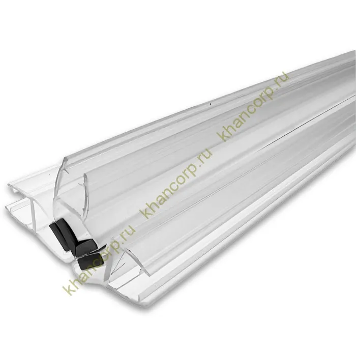 Уплотнитель Т-образный магнитный ПРЕМИУМ, прозрачный с белым магнитом, 2.5 м FDPP-517.8