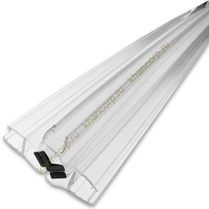 Уплотнитель Т-образный магнитный ПРЕМИУМ, прозрачный с белым магнитом, 2.5 м FDPP-517.8