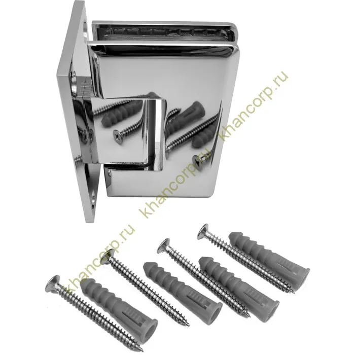 Петля Бета β FDP-21 стена-стекло центральное крепление, цинк/хром