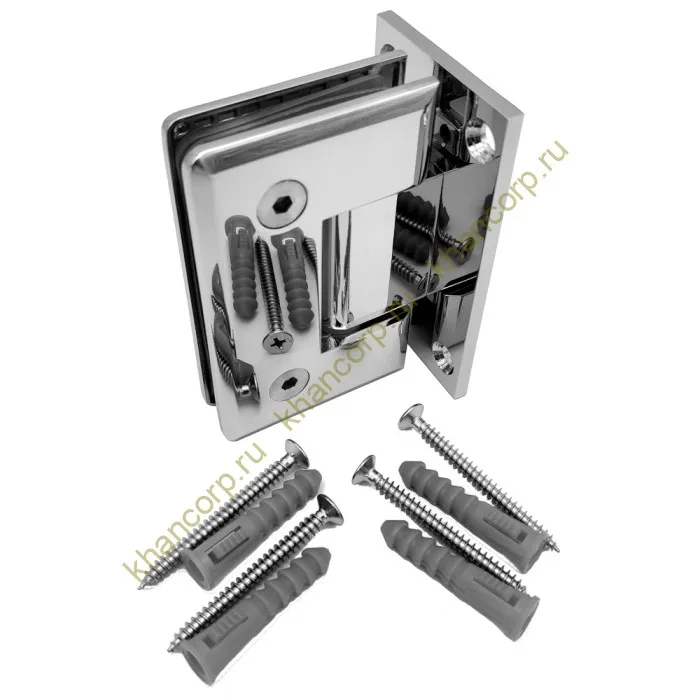 Петля Бета β FDP-21 стена-стекло центральное крепление, цинк/хром