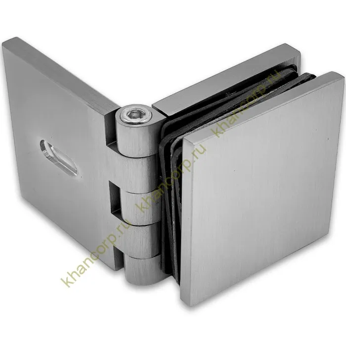 Коннектор Пегас FDK-100 стена-стекло 0°-180°, латунь/матовый