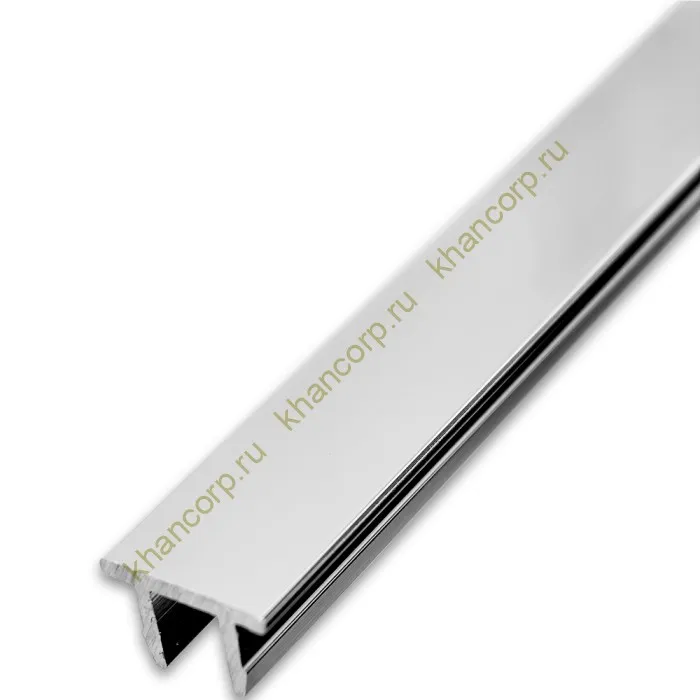 Верхняя заглушка FDPA-500.3 для п-образного профиля 19х13х2 мм, 3 м, алюминий/полированный