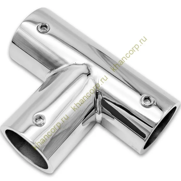 Соединитель FDC-20 трубы 19 Т-образный, нержавейка/полированный