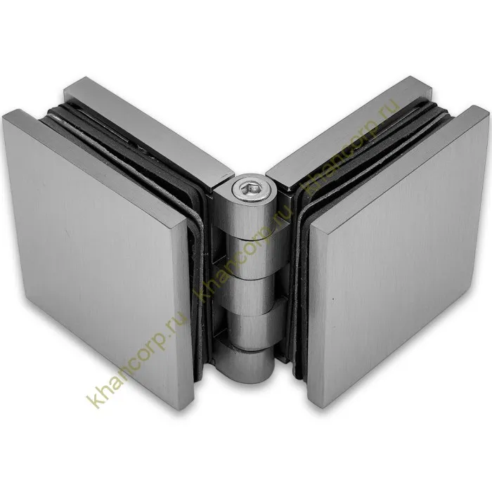 Коннектор Пегас FDK-101 стекло-стекло 0°-180° латунь/матовый