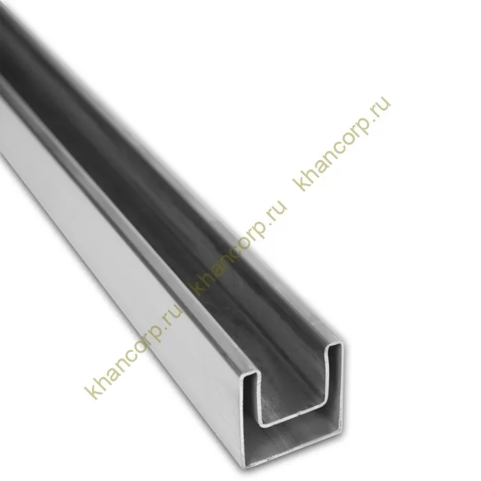 Поручень FOP-100, 40х40х1.5 длина 6 м, нержавейка/матовый