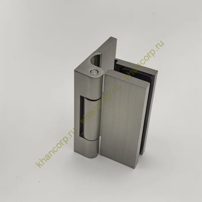 Петля Гера FDP-120 стена-стекло 90˚ открывание наружу, латунь/матовый