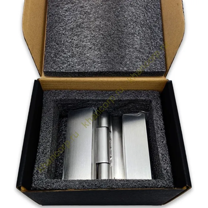 Петля Гера FDP-120 стена-стекло 90˚ открывание наружу, латунь/матовый