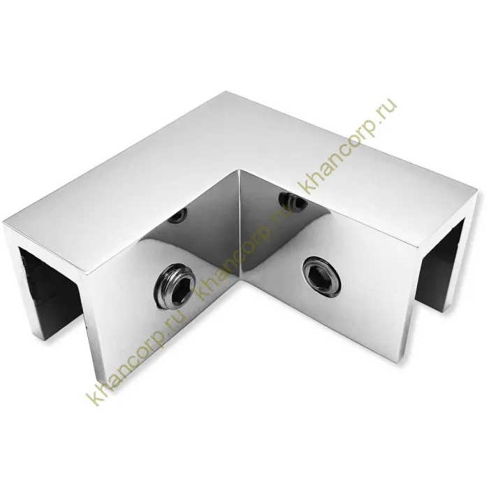 Коннектор Орион FDK-51 верхний стекло-стекло 90˚ латунь/хром