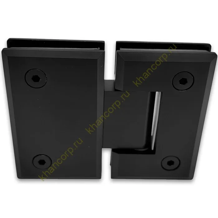 Петля Бета β FDP-22 стекло-стекло 180˚, нержавейка/черный