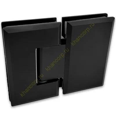 Петля Бета β FDP-22 стекло-стекло 180˚, нержавейка/черный