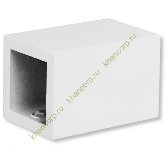 Крепление FDC-60 трубы 15х15 к стене, нержавейка/белый