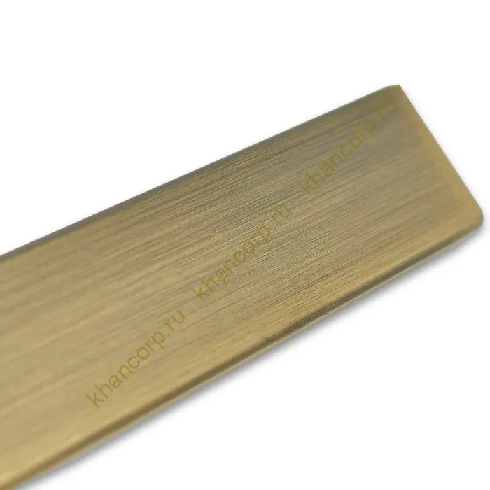 Труба FDT-353, 30х10х1.5 мм 3 м, нержавейка/бронза