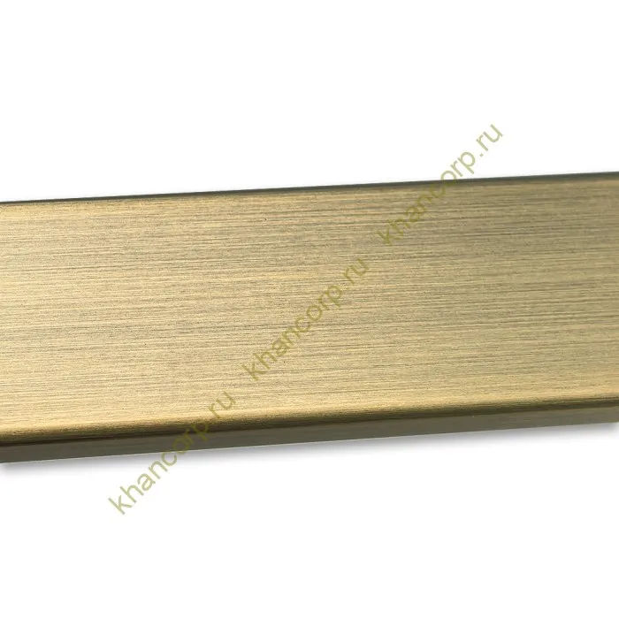 Труба FDT-353, 30х10х1.5 мм 3 м, нержавейка/бронза