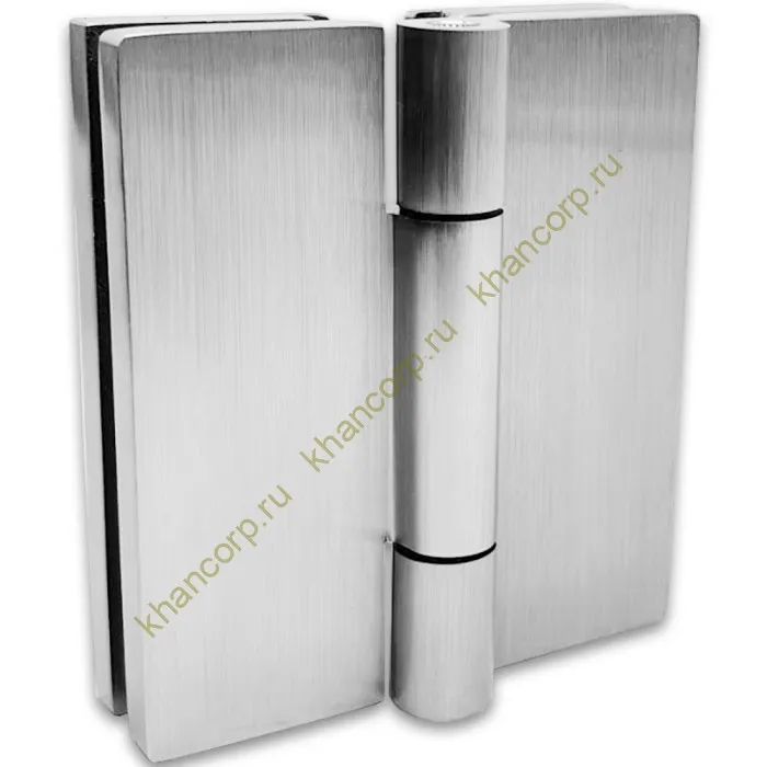 Петля Гера FDP-121 стекло-стекло 180˚, латунь/матовый