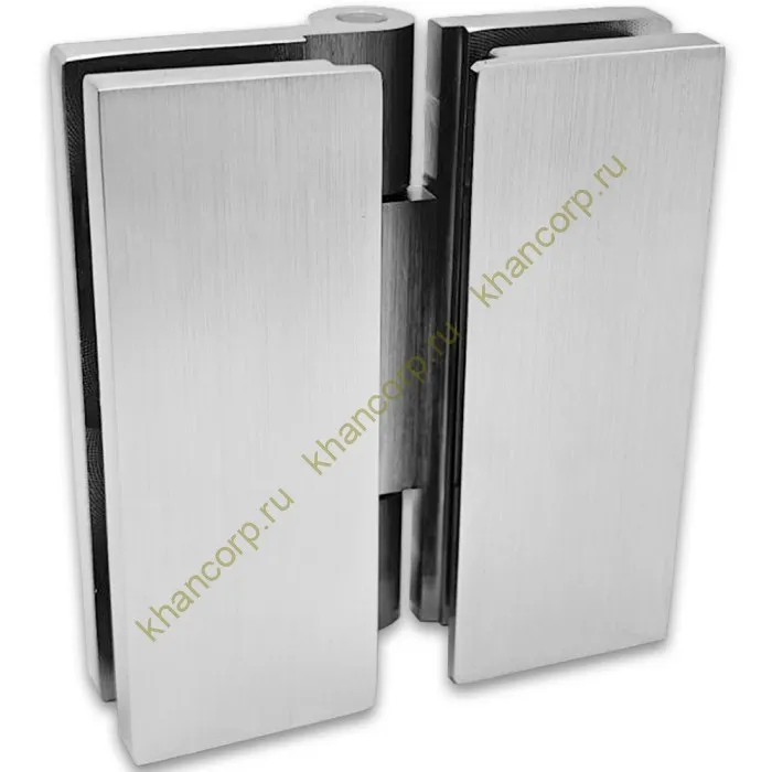 Петля Гера FDP-121 стекло-стекло 180˚, латунь/матовый