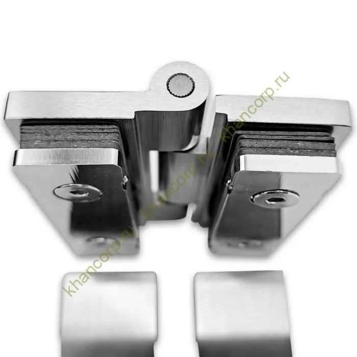 Петля Гера FDP-121 стекло-стекло 180˚, латунь/матовый