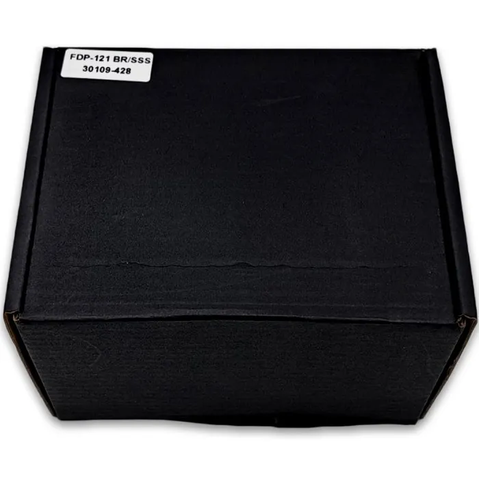 Петля Гера FDP-121 стекло-стекло 180˚, латунь/матовый