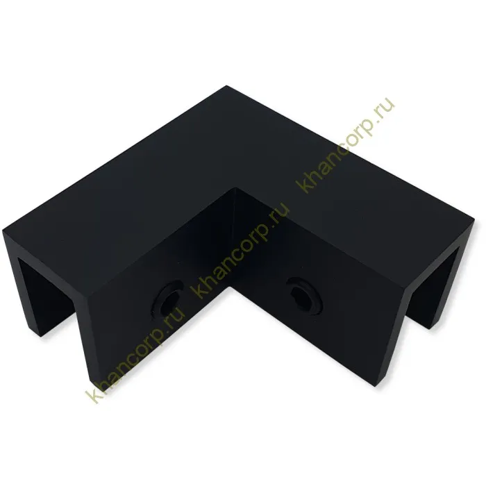 Коннектор Орион FDK-51 верхний стекло-стекло 90˚ латунь/черный