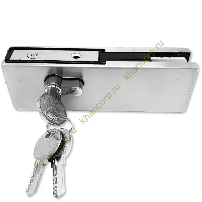 Замок FKZ-39 с круглым ригелем ключ/ключ, нержавейка/матовый