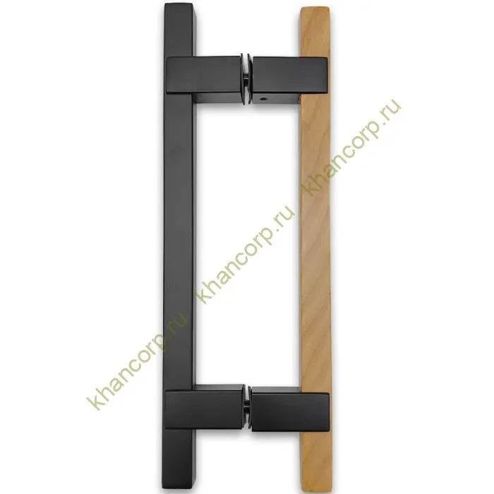 Ручка для сауны FDR-171, 20х220х320 мм, нержавейка/дерево/черный