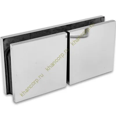 Коннектор Альфа α FDK-16 стекло-стекло 180˚, нержавейка/полированный