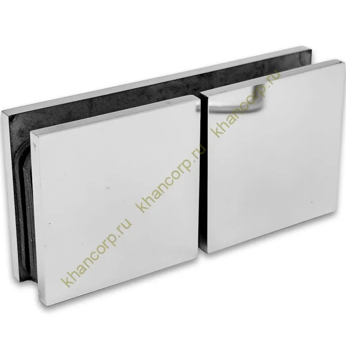 Коннектор Альфа α FDK-16 стекло-стекло 180˚, нержавейка/полированный