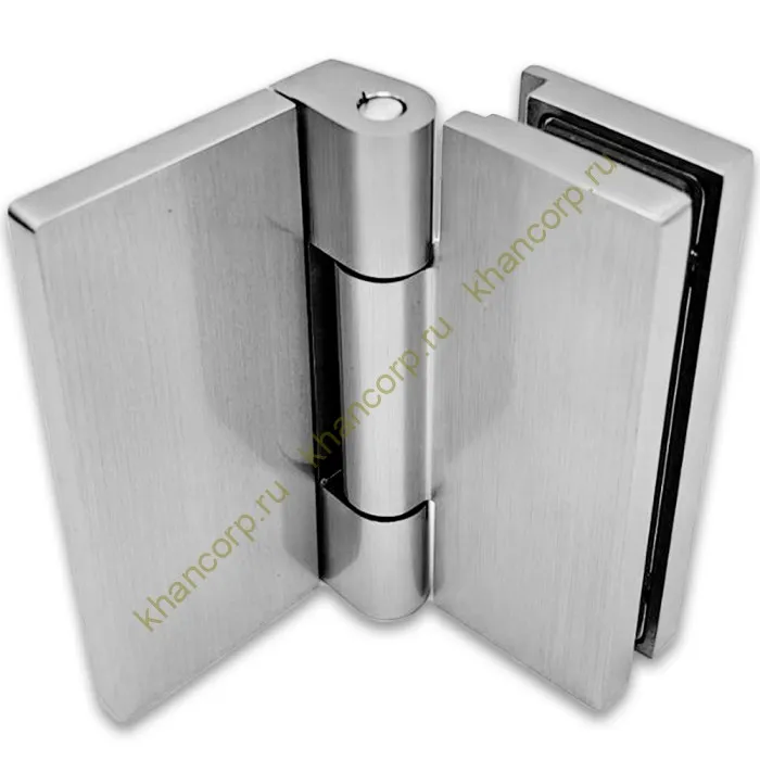 Петля Гера FDP-122 стена-стекло 90˚ открывание внутрь, латунь/матовый