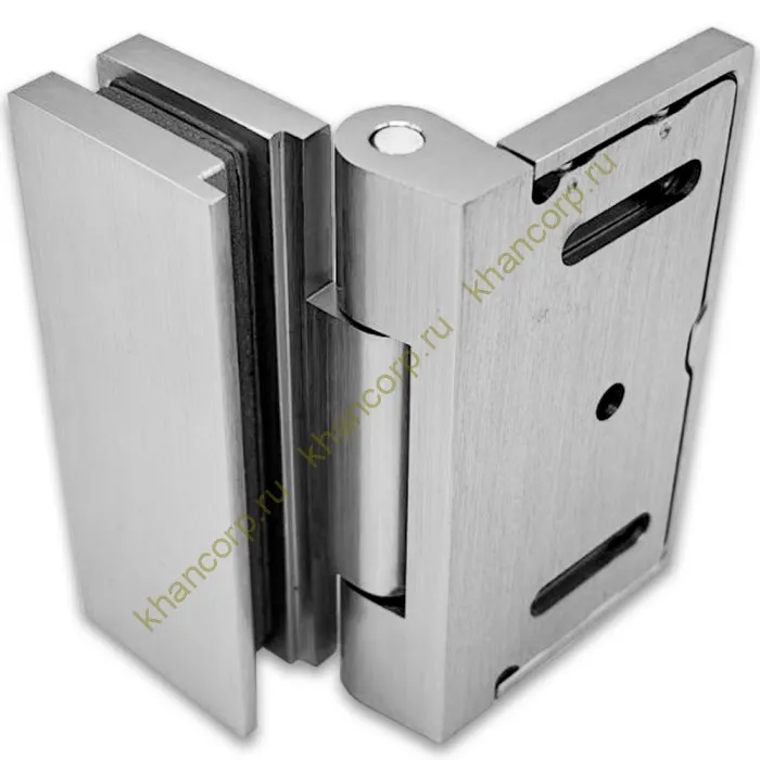 Петля Гера FDP-122 стена-стекло 90˚ открывание внутрь, латунь/матовый