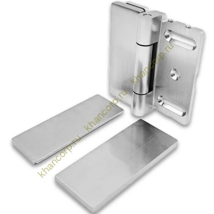 Петля Гера FDP-122 стена-стекло 90˚ открывание внутрь, латунь/матовый