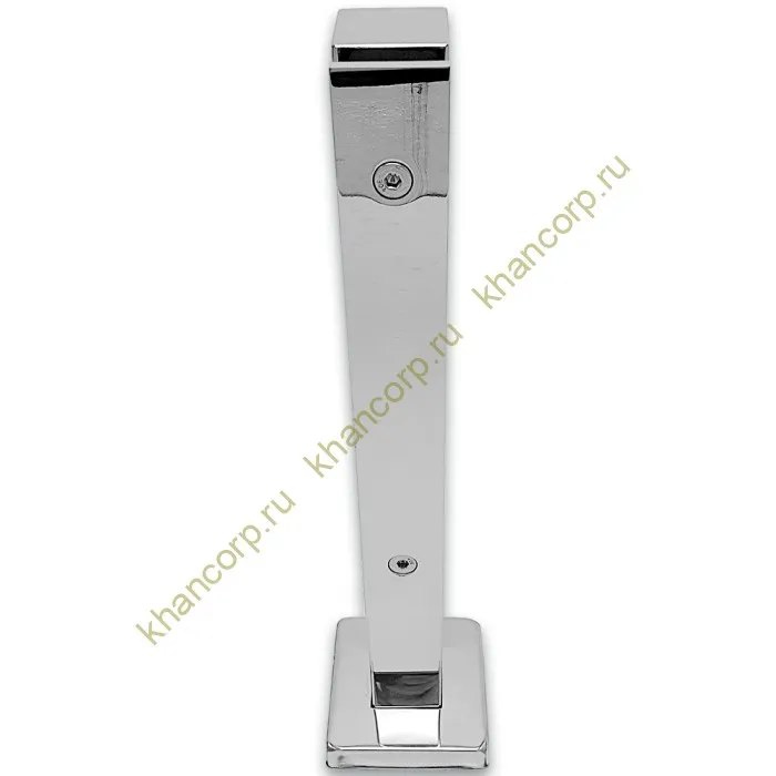 Стойка FOS-07(82) для стекла напольная 78х400 мм (крышка 82х82 мм) со сверлением, нержавейка/полированный