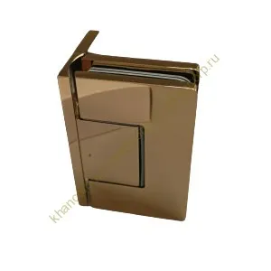 Петля Афина FDP-130 стена-стекло с боковым креплением, латунь/розовое золото