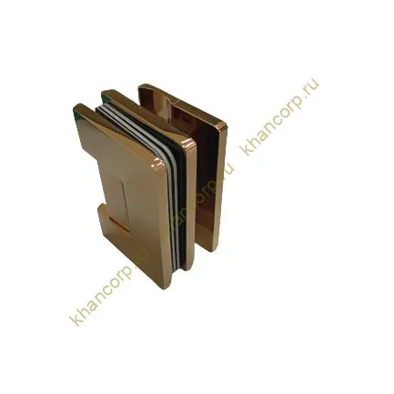 Петля Афина FDP-130 стена-стекло с боковым креплением, латунь/розовое золото