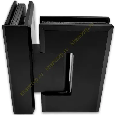 Петля Бета β FDP-23 стекло-стекло 90˚, нержавейка/черный