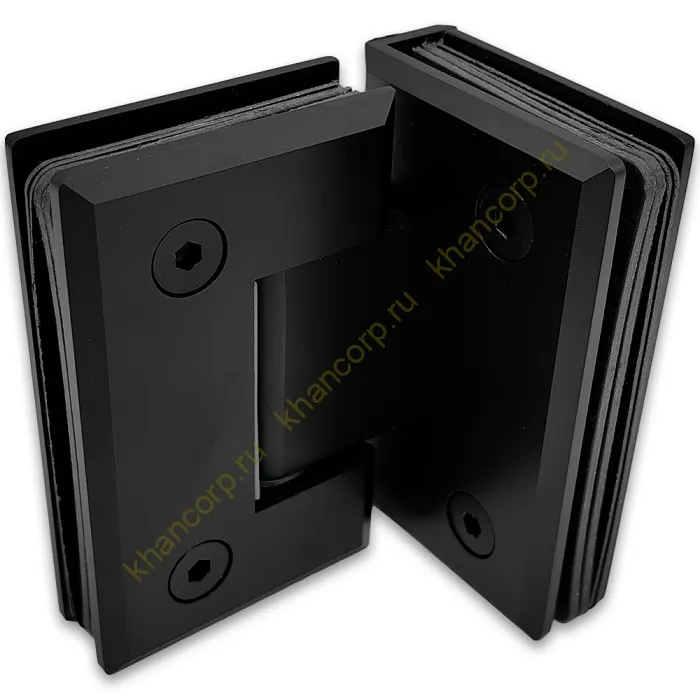 Петля Бета β FDP-23 стекло-стекло 90˚, нержавейка/черный