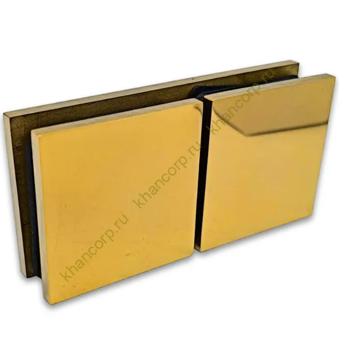 Коннектор Альфа α FDK-16 стекло-стекло 180˚, нержавейка/золото