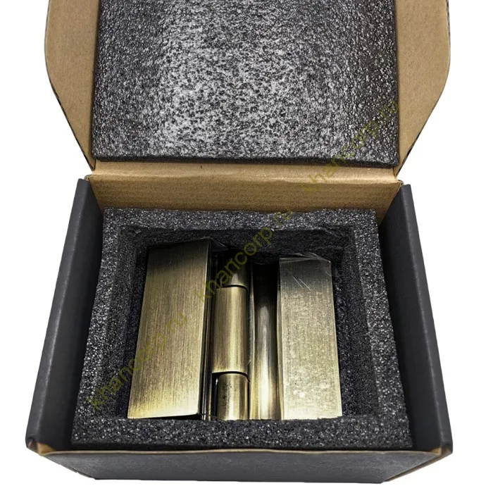 Петля Гера FDP-120 стена-стекло 90˚ открывание наружу, латунь/бронза