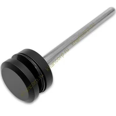 Стеклодержатель FKK-41.1, 10х10 мм Ø50 мм М12х1.75 для стекла, нержавейка/черный