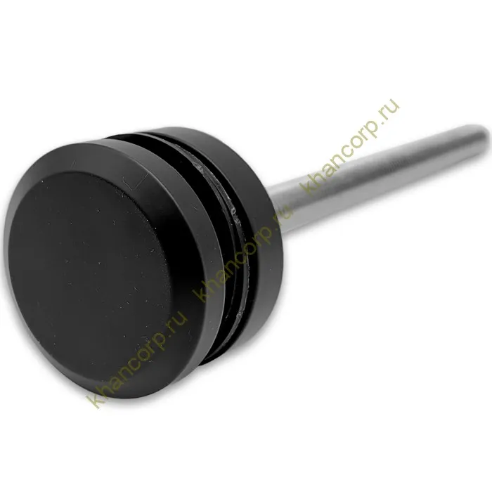 Стеклодержатель FKK-41.1, 10х10 мм Ø50 мм М12х1.75 для стекла, нержавейка/черный