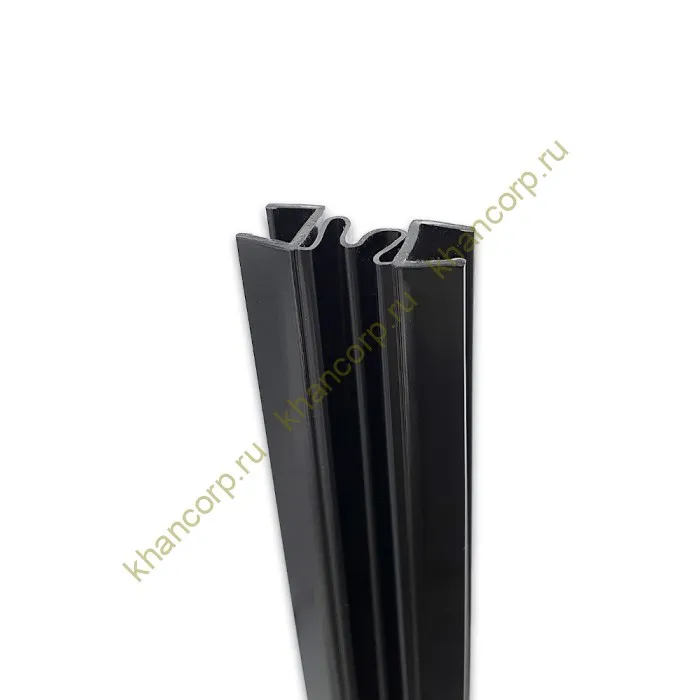 Уплотнитель гармошка черный 2.5 м под стекло 8 мм FDPP-118.8