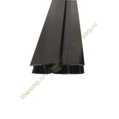 Уплотнитель ПРЕМИУМ магнитный 90°, 180° черный 3 м под стекло 8 мм FDPP-522.8