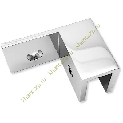 Коннектор Орион FDK-50R правый верхний стена-стекло 90˚ латунь/хром