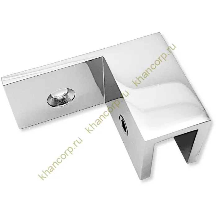 Коннектор Орион FDK-50R правый верхний стена-стекло 90˚ латунь/хром