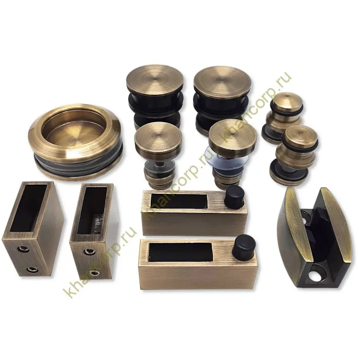 Раздвижная система Альфа FDS-1, нержавейка/бронза