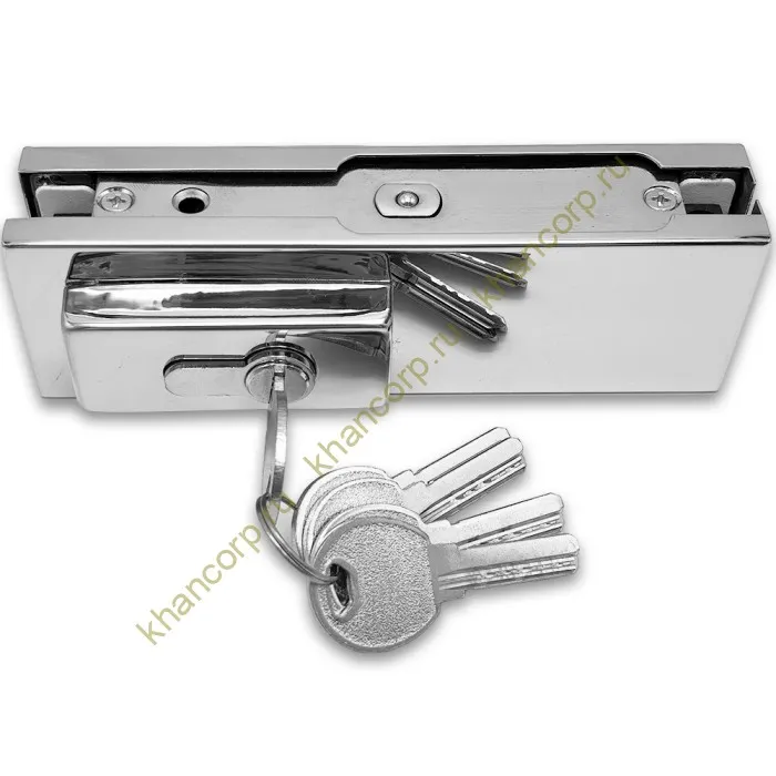 Замок FKZ-30 с овальным ригелем ключ/ключ, нержавейка/полированный