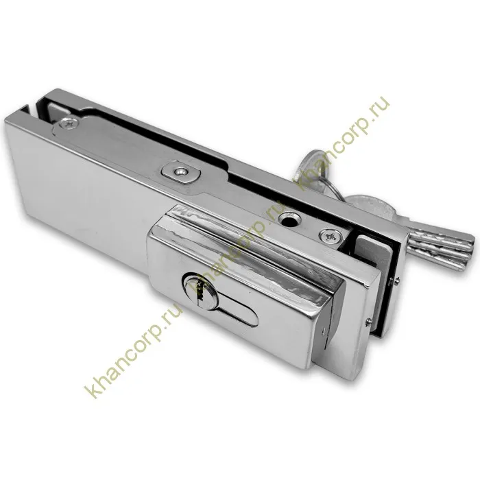 Замок FKZ-30 с овальным ригелем ключ/ключ, нержавейка/полированный