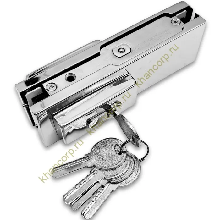 Замок FKZ-30 с овальным ригелем ключ/ключ, нержавейка/полированный