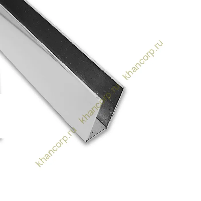 Профиль FDPA-60.3 п-образный 19х14,5х2 мм под стекло 10 мм, 3 м, алюминий/полированный