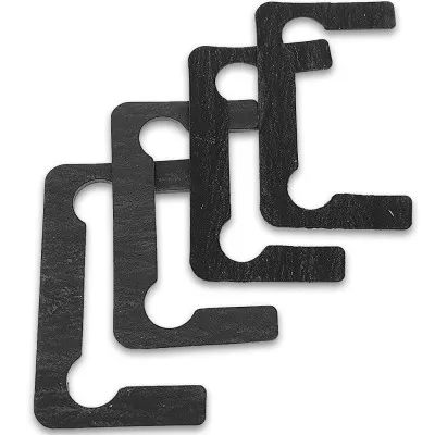 Комплект безасбестовых прокладок FDA-86 для петель с вырезом "Чебурашка", 4шт, черный